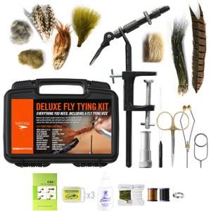 WETFLY Deluxe Fly Tying Vise & Tools Kit