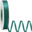 Double Face Teal Satin Ribbon 1/8 Inch X 50 Yards Polyester Teal Ribbons for Gift Wrapping Fabric Ribbon for Crafts Flower Bouquet Sewing Arts Wedding Party Decoration