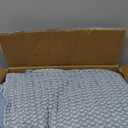 Levtex Home - Mills Waffle - Queen Quilted Bedspread Set - Chambray Cotton Waffle - Bedspread Size (102 x 118in.), Sham Size (26 x 20in.)