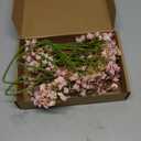 Pink Babys Breath Artificial Flowers, 5 Stems Real Touch Gypsophila Faux Flowers, 18.9" Fake Baby Breath Realistic Floral for Wedding Bouquet, Centerpieces, Home Party Decor (Light Pink)