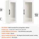 Fire Extinguisher Cabinet Wall Mount for 2.5/5/10lb Extinguisher (White)