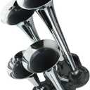 Air Horn Kit, 12V/24V 150dB Super Loud Train Horn for Truck, 4 Trumpet Train Horns kit for Vehicles Trucks Pickup Trains Cars Boats