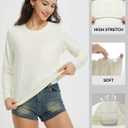 baleaf Women's Long Sleeve Workout Shirts for Women Active Tops Soft Activewear Moisture Wicking Running Clothes Travel (Yellow, S)