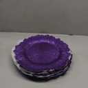 WUWEOT 12 Pack Purple Charger Plates, 12.7" Plastic Reef Dinner Under Plate, Round Charger Service Base Plate Bulk with Ruffled Rim for Party, Wedding, Catering Event, Tabletop Decor