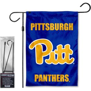 Pittsburgh Panthers New Blue Garden Banner Flag with Stand Pole Holder