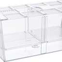 Pawfly Aquarium Fish Breeding Box Acrylic Hatchery Incubator Tank with Suction Cups Large Isolation Box for Baby Fish Shrimp Betta Guppy and Platy