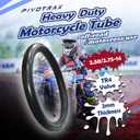 2.50/2.75-14 (60/100-14) Heavy Duty Inner Tube 2mm Reinforced Butyl, TR4 Straight Valve Fits Apollo, SSR, Thumpstar, Yamaha PW80, Honda CRF70, Pit & Mini Dirt Bikes