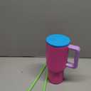 Simple Modern 30 oz Trek Tumbler with Handle and Straw Lid | Cup Holder Friendly Insulated Stainless Steel Travel Mug | 80s Mix