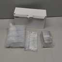 HOMIP 60Pack 4oz Plastic Dessert Cups with Lids and Spoons, Mini Plastic Parfait Cups for Parties, Clear Square Cups for Appetizer Cake Ice-cream