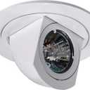 NICOR Lighting 4-inch White Recessed Retractable Wall Wash Trim for MR16 Bulb (14011WH)