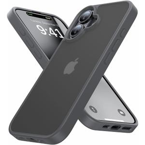 Eastinbox for iPhone 16 Case 16FT Military Grade Shockproof, Anti-Slip Anti-Scratch, Slim Translucent Frosted Matte Protective Cover, i Phone 16 Phone Case 6.1", Gray