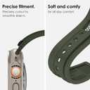 NewWays for Apple Watch Ultra 2 Band 49mm Series 10 46mm 45mm 44mm for Men, Hexagonal Titanium Mesh Wide Sport Liquid Silicone Rubber Band for Apple Watch Band iWatch Ultra Luxury Design