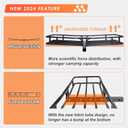 Hitch Mount Cargo Carrier Basket 53"*19"*5"+Waterproof Bag 9 Cubic Feet(51"*17"*18"),and Cargo Net with Attachment Hooks,Ratchet Straps,Hitch Stabilizer.500 Lbs Capacity,fit 2" Receiver