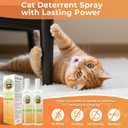 Cat Deterrent Spray, Natural Cat Repellent for Urine Marking, Cats Scratch Deterrent & Training Aid Spray to Safe for Furniture & Plants, Indoor & Outdoor Use  5.92 fl oz