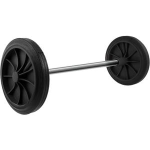 Garbage can Wheels Replacement Small Rubber Wheels with 19.49In Hollow Shaft for Easy Trash can Mobility Quiet Operation for Home Office (EXP 02/03/27)