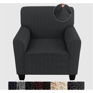 ZNSAYOTX Chair Slipcovers with Arms for Living Room High Stretchy Spandex Pet Friendly Armchair Machine Washable Furniture Protection Covers (Dark Grey, Chair) (Small, Dark Grey)