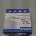 GroTheory 2 Pack Door Draft Stopper, Under Door Sweep for Exterior & Interior Doors, Weather Stripping Door Seal, Garage Window Blocker Noise Cold Air Insulation, Draft Guard White 2" W x 39" L