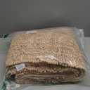 Yimobra Bathroom Runner Rug 60x24 Inch - Extra Long Non Slip Chenille Bath Mat, Soft & Absorbent, Machine Washable Shaggy Hallway Carpet for Vanity Tub Shower, Light Brown Home Decor Accessories