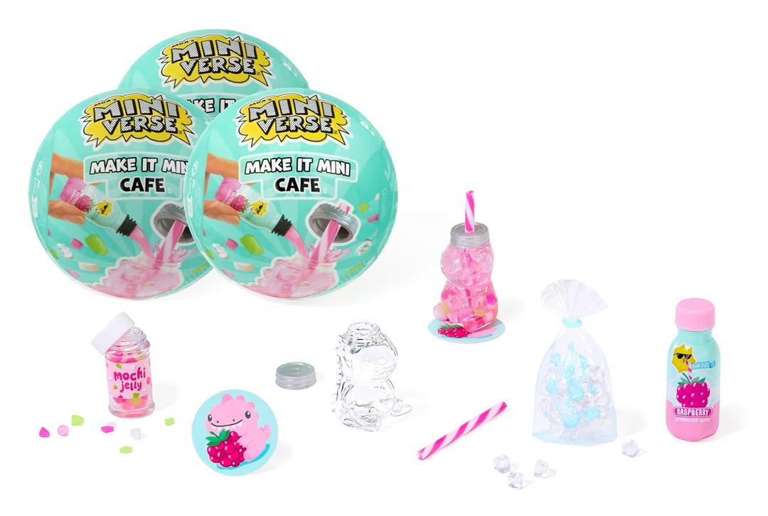 MGA's Miniverse Make It Mini Cafe Series 6 (3 Pack) Latest Wave, Mini Collectibles - Blind Packaging, Resin Play, Replica Food, NotT Edible, Collectors, 8+