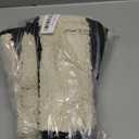 Oudain 2 Pcs Black and White Tufted Pillow Covers Boho Chunky Geometric Decorative Throw Pillow Case 18 x 18 Inches Abstract Pillowcases for Bed Couch(Black and White, Elegant Style)