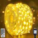Outdoor Christmas Lights, 400LEDs 131FT Christmas Tree String Lights, IP67 Waterproof 8 Modes Warm White Holiday Lights with Remote for House Yard Xmas Decorations