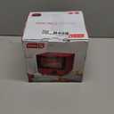 Dash Mini Toaster Oven - Sleek & Stylish - For Creative Homemade Treats - Compact, Space-Saving Design - adjustable temperature dial - Removable Baking Tray - Red