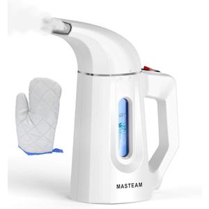 Handheld Steamer for Clothes Wrinkle Removes,Garment Steamer for Hat,1.5lbs Lightly,40s Fast Heat-up,8 FT Power Cord,800W, for Home and Travel with Automatic Shut-Off Safety Protection (white)