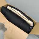 Snailax Massage Seat Cushion - Back Massager with Heat, 6 Vibration Massage Nodes & 2 Heat Levels, Massage Chair Pad for Home Office Chair, Black