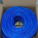 MONK CABLES | CAT6 Plenum Cable 1000ft | UTP, 23AWG, 550MHz | DSX-8000 Certified | Most Certified Cable of The Whole Market (Blue)