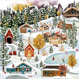 Springbok Snow Top Village Premium 500 Piece Holiday Jigsaw Puzzle for Adults - Limited Edition Christmas Collectible Puzzle