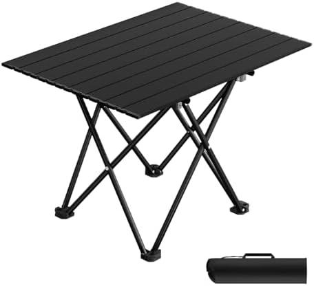 Ultra-Lightweight Aluminum Camping Table, Portable Folding Side Table with Carry Bag for Outdoor Beach Hiking, Picnics & BBQ Cooking