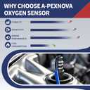 A-PEXNOVA 1PC O2 Oxygen Sensor Upstream Compatible with Nissan 350Z 370Z Altima Frontier Maxima Pathfinder Xterra Rogue, for Infiniti EX35 FX35 G37 M35 M37 G35, for Suzuki Equator