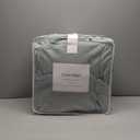 Calvin Klein - Twin XL Comforter Set, Soft Cotton Melange Jersey Bedding with Matching Sham, Oeko-Tex Certified (Modern Cotton Melange Blue, Twin XL)