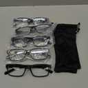 NORPERWIS Reading Glasses 5 Pairs Quality Readers Spring Hinge Glasses for Reading for Men and Women (5BLACK, 1.25)