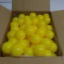 Ball Pit Balls 100 Phthalate Free BPA Free Crush Proof 2.16 Inches Plastic Balls for Ball Pit Ideal Gift for Toddlers Babies Kids Pool Water Toys Play Tent, Yellow