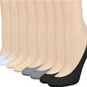 8 Pairs Women's No Show Socks, Invisible Low Cut Socks Non Slip Heel Grip | Invisible No Show Design| Low Cut Fit| Non Slip Heel Grip | Soft Breathable Fabric | Fits Sneakers, Loafers & Flats