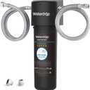 Waterdrop 10UA Under Sink Water Filter System, Reduces PFAS, PFOA/PFOS, Lead, Chlorine, Bad Taste & Odor, Under Counter Water Filter Direct Connect to Kitchen Faucet, NSF/ANSI 42 Certified, 8K Gallons (3.9"L x 3.6"W x 12.3"H, Black)