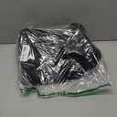 Black Blackout Curtains 90 Inch Length 2 Panels Set, Black Out Curtains for Bedroom 90 Inch Long, Rod Pocket Energy Saving Room Darkening Drapes for Living Room Window(W52 x L90)