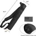 Archery Lightweight Back Arrow Quiver Dual Use Foldable Compact Hip Arrows Bag with Molle System Hanged for Target Shooting