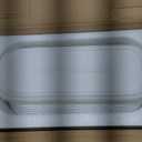 MyGift 13.5 inch Succulent Planter Pot, Oval Modern Ceramic Plant Box Container with Wave Textured Pattern and Removable Saucer Drip Tray (White)