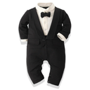 Baby Boy Suit Formal Gentleman Wedding Romper Jumpsuit Set Outfit Tuxedo, 3-6 month 70