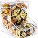 Candy Dispenser - Bulk Acrylic Storage Holder with Two Lids for Countertop or Wall Mount - Store Chocolate, Treats, Sweets, and Snacks (1)
