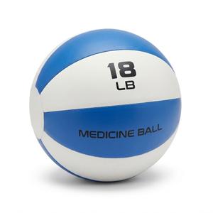 Medicine ball, 18 LB Soft Leather Medicine Ball – Heavy Duty Weighted Wall Ball for Strength Training, Core Workouts, and Home Gym Fitness