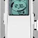 Leviton Decora Programmable and Astronomical Timer Switch for Lights and Motor Loads, Neutral Wire Required, Single Pole or 3Way, VPT241PZ, White with Ivory and Light Almond Faceplates