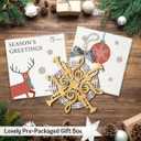 Trumpet Ornament 2025, Musical Christmas Decor, Wooden Ornaments for Christmas Decorations, Trumpet Ornaments Gifts for Players, Men, Teen Boys, Girls