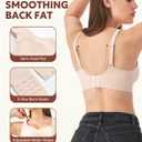 DAVID ARCHY Wireless Seamless Bras for Women No Underwire Full Coverage Bralette Comfortable Push up Soft Everyday Bra (Beige, XL)