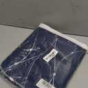 SMILE WEAVER Navy Sheer Curtains for Living Room 95 Inch Long,Rod Pocket Light Filtering Curtain-Lightweight Voile Transparent Semi Sheer Window Drapes for Bedroom/Kitchen,Set of 2 Panels