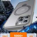 360 Rotatable Magnetic Stand for iPhone 14 pro max Case Compatible with Mag-Safe 16FT Military Drop Protection, Anti-Scratch/Fingerprint Shockproof iPhone 14 pro max Phone Case(Matte-Grey)