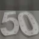 Pooqla 50th Birthday Decorations for Women Men, Large 12.6 in Tall Light Up Numbers for Party Decorations Table Decor, Big Marquee Numbers 50th Birthday Gift for Women Men Wedding Anniversary Decor