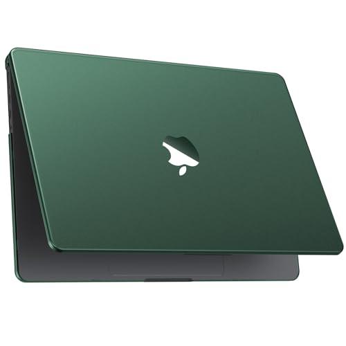 Macaset for MacBook Pro 14 inch Case 2025 M4 2024-2021 M3 M2 M1 Pro/Max [Beyond Bare Device] Hard Shell Case Matte Cover Laptop A3401 A3185 A3112 A2992 A2918 A2779 A2442 - Turquoise Green Clear